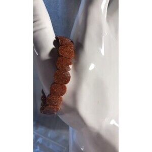 Golden Sandstone Stretch Bangle Bracelet